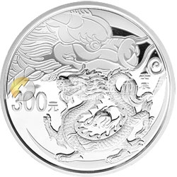 2012中國壬辰（龍）年金銀紀念幣1公斤圓形銀質(zhì)紀念幣