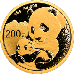 2019版熊貓金銀紀念幣15克圓形金質(zhì)紀念幣