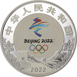 第24屆冬季奧林匹克運(yùn)動會金銀紀(jì)念幣（第1組）150克圓形銀質(zhì)紀(jì)念幣